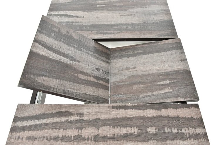 Кухонный стол раздвижной Гамбург исп. 2, Пластик (Дерево тёмное, опоры деревянные) в Магадане - изображение 10