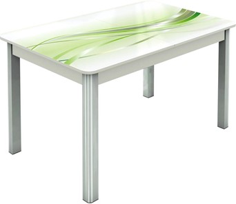 Обеденный раздвижной стол Гамбург исп.2 ноги метал. крашеные №23, Фотопечать (Текстура №60) в Магадане