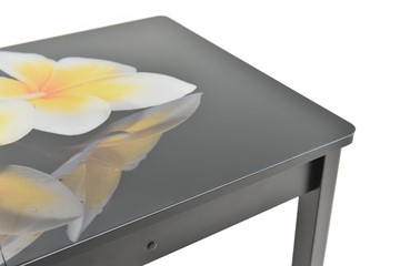 Кухонный раскладной стол Гамбург Мини, ноги метал. крашеные №23 (Exclusive h198/черный) в Магадане - предосмотр 10