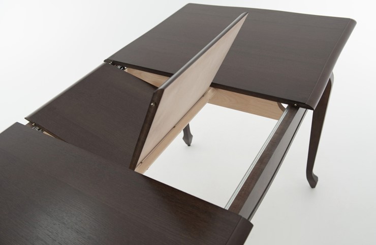 Кухонный стол раскладной Кабриоль 1200х800, тон 11 (Морилка/Эмаль) в Магадане - изображение 5