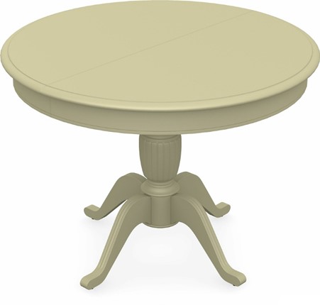 Раздвижной стол Леонардо-1 исп. Круг 1000, тон 10 Покраска + патина с прорисовкой (на столешнице) в Магадане - изображение