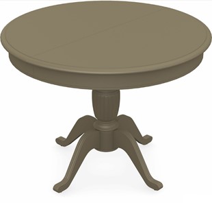 Кухонный стол раздвижной Леонардо-1 исп. Круг 1000, тон 40 Покраска + патина с прорисовкой (на столешнице) в Магадане - предосмотр