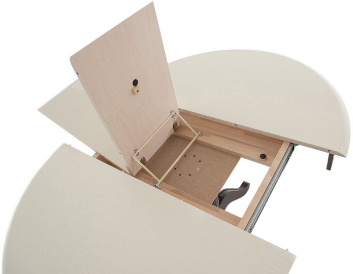 Кухонный раздвижной стол Леонардо-1 исп. Круг 900, тон 2 (Морилка/Эмаль) в Магадане - изображение 6