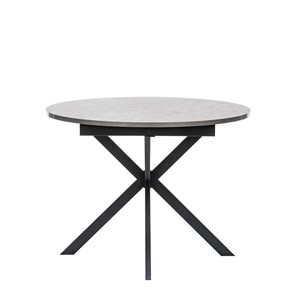Обеденный раздвижной стол Leset Капри (Камень темный/Черный) в Магадане - предосмотр