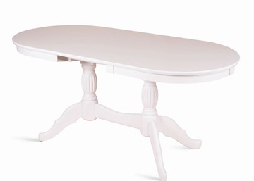 Кухонный раскладной стол Лилия-1300 (белая эмаль) 78,5x82x130+35 в Магадане - предосмотр 2