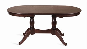 Кухонный стол раздвижной Лилия-1300 (темный тон) 78,5x82x130+35 в Магадане - предосмотр 1