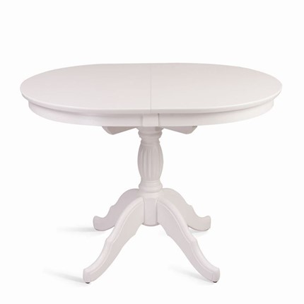 Кухонный раздвижной стол Лилия (белая эмаль) 78,5x82x110+35 в Магадане - изображение