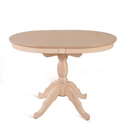 Раздвижной стол Лилия (беленый дуб) 78,5x82x110+35 в Магадане - изображение