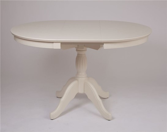 Кухонный раздвижной стол Лилия (слоновая кость) 78,5x82x110+35 в Магадане - изображение