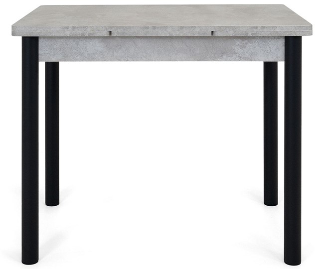 Кухонный стол раздвижной Милан-2 EVO, ноги черные, светлый цемент в Магадане - изображение 5