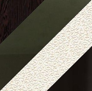 Кухонный раскладной стол НСПГ-02 СТК, венге/темно-коричневое/узор бело-медный/опоры прямые коричневые в Магадане - изображение 1