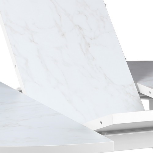 Кухонный стол раздвижной Опера, СРП С-041, мрамор синоп в Магадане - изображение 2