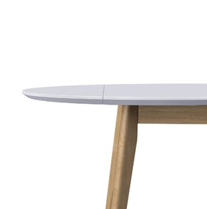 Кухонный стол раздвижной Орион Drop Leaf 100, Дуб/белый в Магадане - предосмотр 2