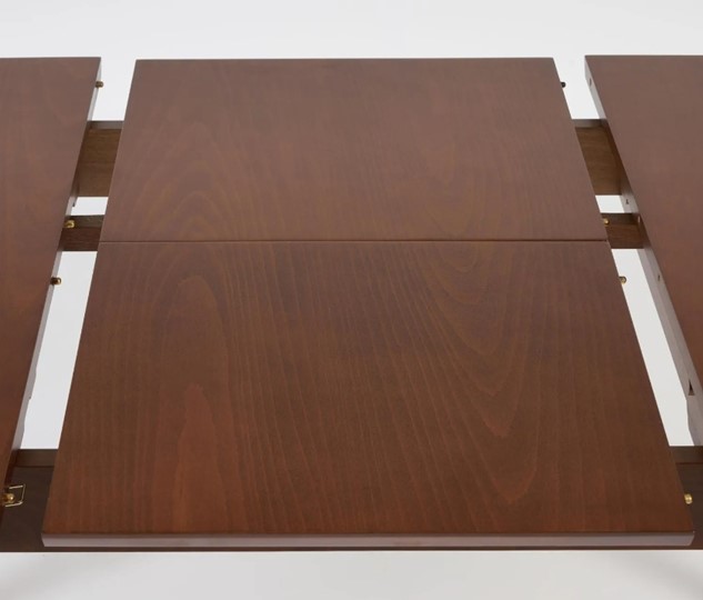 Кухонный раскладной стол Pavillion (Павильон) бук/мдф 80x120+40x75, Коричневый арт.13981 в Магадане - изображение 4