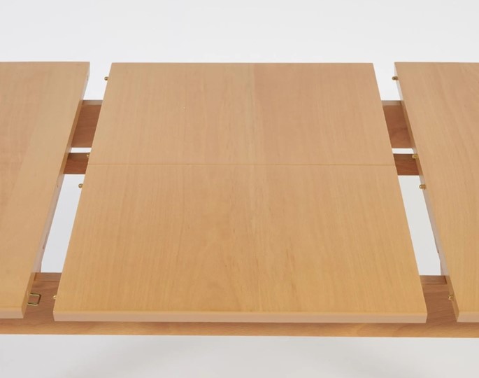 Кухонный раздвижной стол Pavillion (Павильон) бук/мдф 80x120+40x75, Натуральный арт.13982 в Магадане - изображение 5