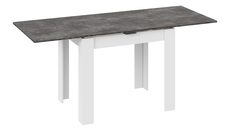 Кухонный стол раздвижной Промо тип 3 (Белый/Ателье темный) в Магадане - изображение 1