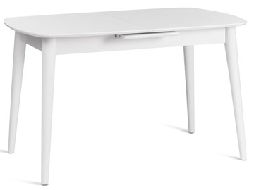 Обеденный раздвижной стол RAMBO (mod. 1193) МДФ/пластик, 130+30х80х75, white (белый) арт.19489 в Магадане - предосмотр