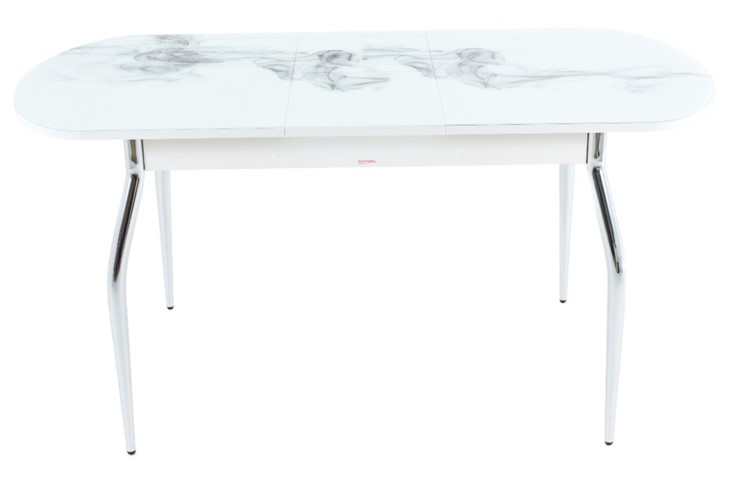 Кухонный стол раздвижной Ривьера исп.1 ноги метал. крашеные №24 Фотопечать (Цветы №33) в Магадане - изображение 8