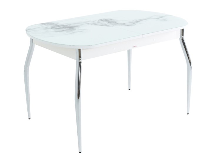 Кухонный стол раздвижной Ривьера исп.1 ноги метал. крашеные №24 Фотопечать (Фрукты №17) в Магадане - изображение 7