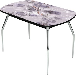 Раздвижной стол Ривьера исп.1 ноги метал. крашеные №24 Фотопечать (Текстура №31) в Магадане