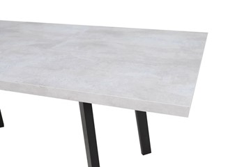 Кухонный раскладной стол Робин, опоры прямые, цемент светлый в Магадане - предосмотр 3