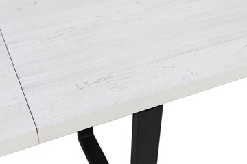 Кухонный стол раздвижной Робин, опоры трапеция, цемент светлый в Магадане - предосмотр 2