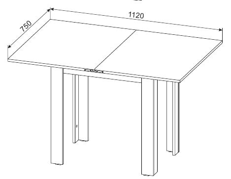 Кухонный стол раздвижной СО-3, белый в Магадане - изображение 3