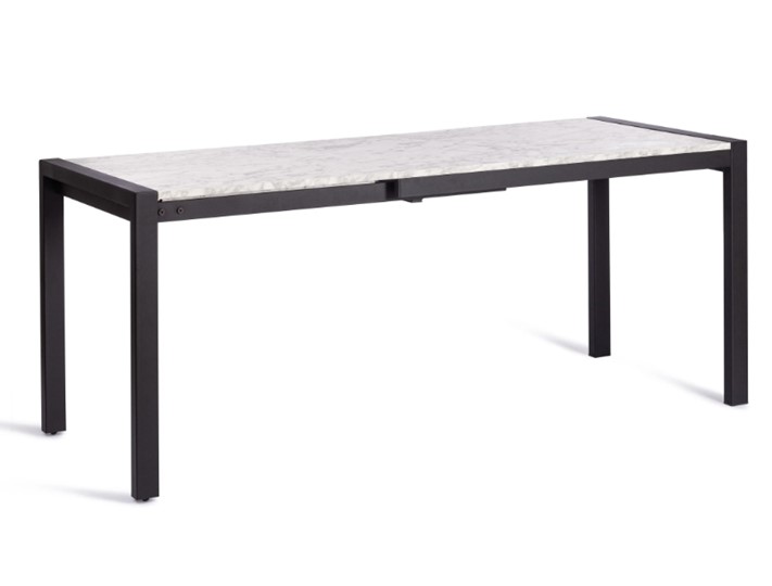 Кухонный стол раскладной SVAN (mod. 1011) ЛДСП+меламин/металл, 120+67х74х75, сосна/чёрный арт.19490 в Магадане - изображение 3