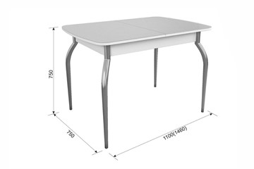 Раздвижной стол Танго, белый/геометрия в Магадане - предосмотр 4