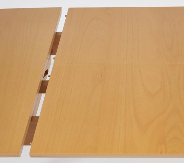 Стол раздвижной VAKU (Ваку) бук/мдф 80x120+40x75, Натуральный бук арт.13987 в Магадане - изображение 4