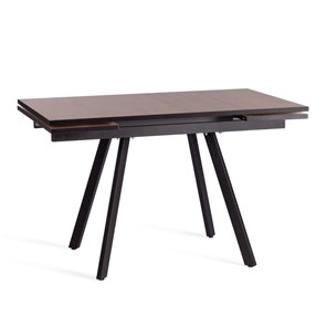 Кухонный раздвижной стол VIGO ЛДСП/HPL/металл,120x80x30х30х75 см, Дуб Вотан/чёрный арт.20622 в Магадане