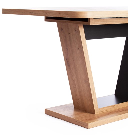 Кухонный стол раздвижной VOX ЛДСП, 132-172x85x75,5 Дуб артисан/Графит арт.19124 в Магадане - изображение 10