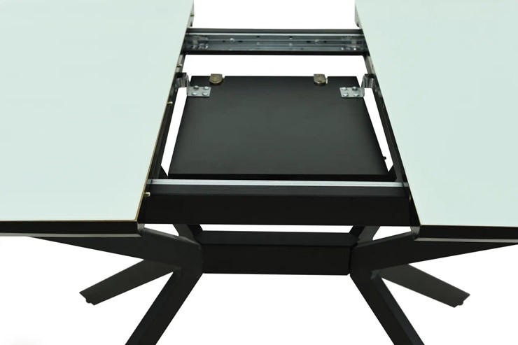 Обеденный стол Дели-2 исп.2 Стекло (Белое) c фальшбортом в Магадане - изображение 5