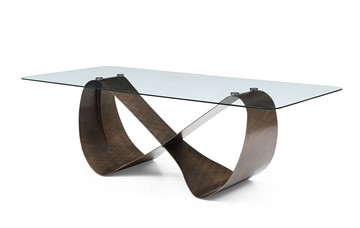 Стеклянный стол DT9305FGI (240) прозрачный/бронзовый в Магадане