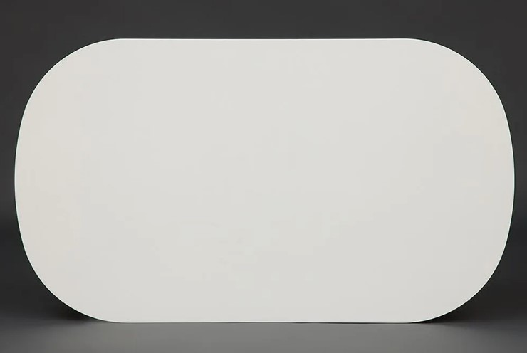 Стол кухонный MAX (Макс) бук/мдф 140х80х75 Белый/Коричневый арт.10465 в Магадане - изображение 2