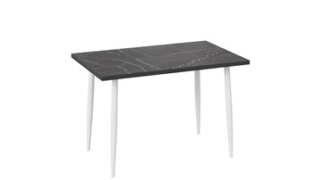 Обеденный стол Невада ДП1-02-08 (Черный мрамор/Белый) в Магадане - предосмотр 1