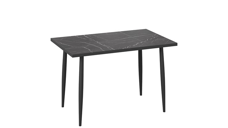 Кухонный стол Невада ДП1-02-08 (Черный мрамор/Черный матовый) в Магадане - изображение 1