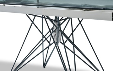 Кухонный стол раскладной T-041 (140) прозрачный в Магадане - предосмотр 2