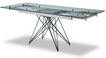 Кухонный стол раскладной T-041 (140) прозрачный в Магадане - предосмотр 3
