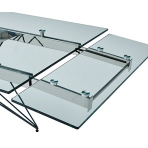 Кухонный стол раскладной T-041 (140) прозрачный в Магадане - предосмотр 5