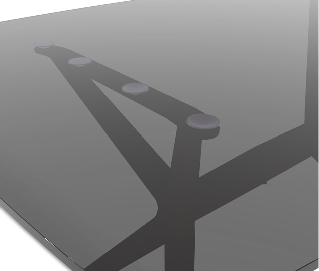 Стол на кухню SHT-ТT26 90 стекло/SHT-TU30 дымчатый/черный в Магадане - изображение 4