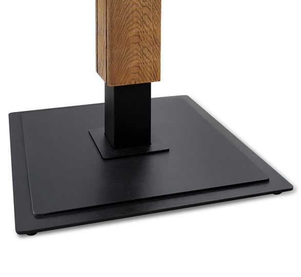 Обеденный стол SHT-TU22 (2 шт.)/ТT 120/80 (дуб брашированный коричневый/черный муар/белый шагрень) в Магадане - изображение 7