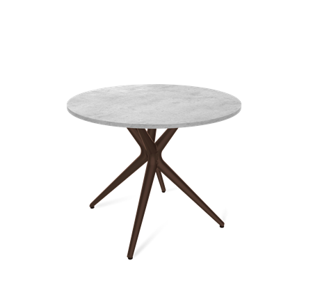 Обеденный стол SHT-TU30 / SHT-TT 90 ЛДСП (бетон чикаго светло-серый/коричневый) в Магадане - изображение