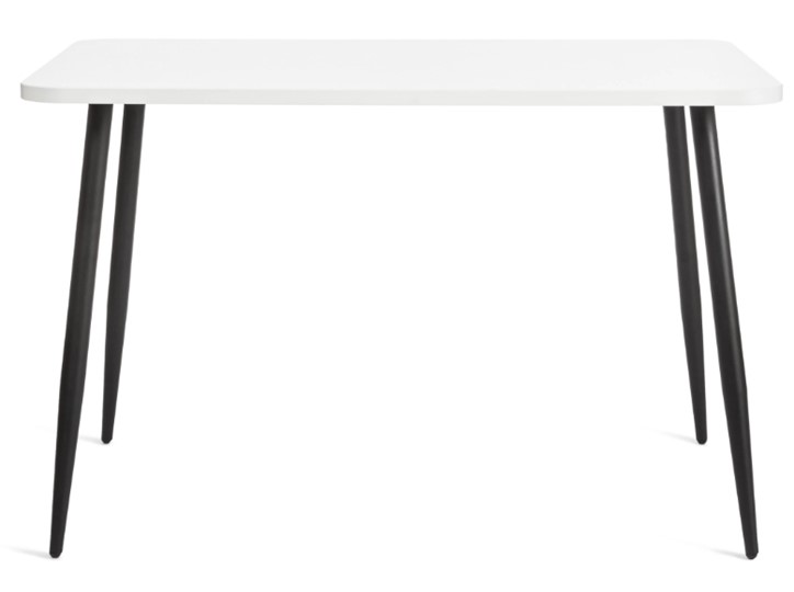Обеденный стол PLUTO ЛДСП/металл, 120x80x77, Белый/Черный арт.19316 в Магадане - изображение 2