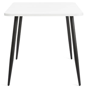Обеденный стол PLUTO ЛДСП/металл, 120x80x77, Белый/Черный арт.19316 в Магадане - предосмотр 3