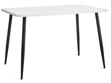 Обеденный стол PLUTO ЛДСП/металл, 120x80x77, Белый/Черный арт.19316 в Магадане - предосмотр