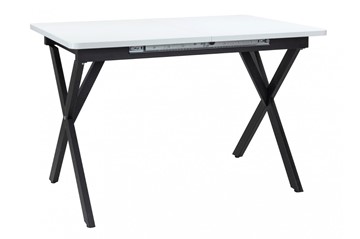 Кухонный стол раздвижной Стайл № 11 (1100/1500*700 мм.) столешница пластик, форма Флан, с механизмом бабочка в Магадане - предосмотр 2