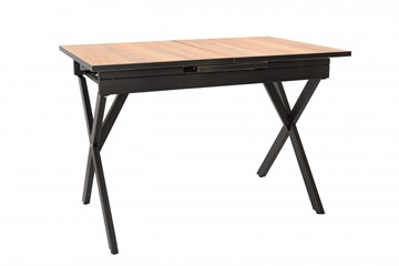 Кухонный стол Стайл № 11 (1100*700 мм.) столешница пластик, форма Флан, без механизма в Магадане - предосмотр