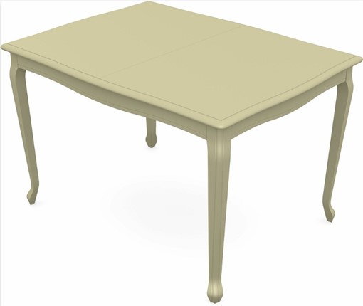 Кухонный раздвижной стол Кабриоль 1400х800, тон 10 (Морилка/Эмаль) в Магадане - изображение