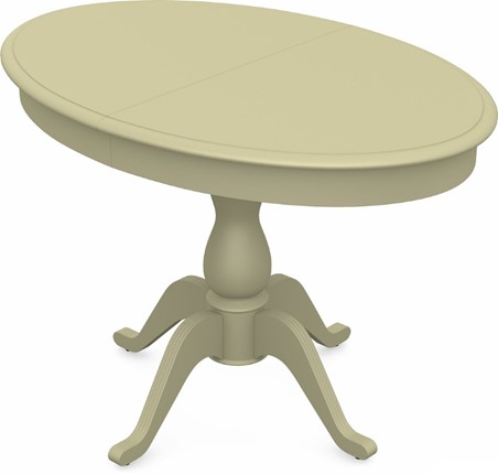 Кухонный раскладной стол Фабрицио-1 исп. Эллипс, Тон 10 (Морилка/Эмаль) в Магадане - изображение